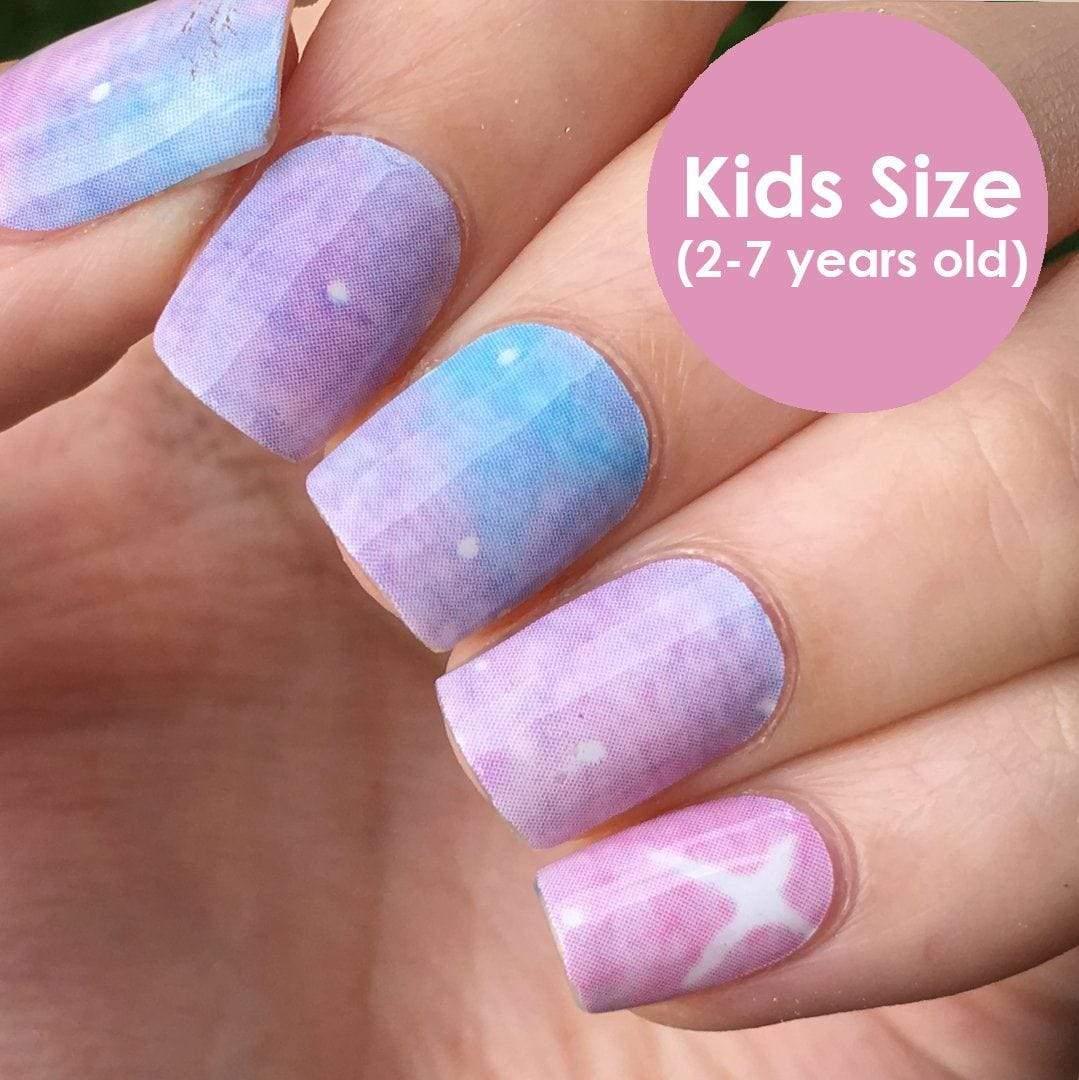 Personail Nail Wraps Space for Kids (Age 2-7 years old)