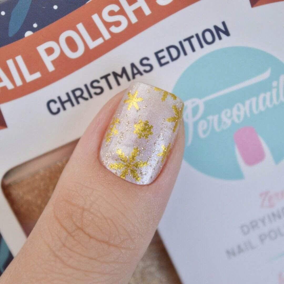 Personail Nail Wraps Starlight Christmas