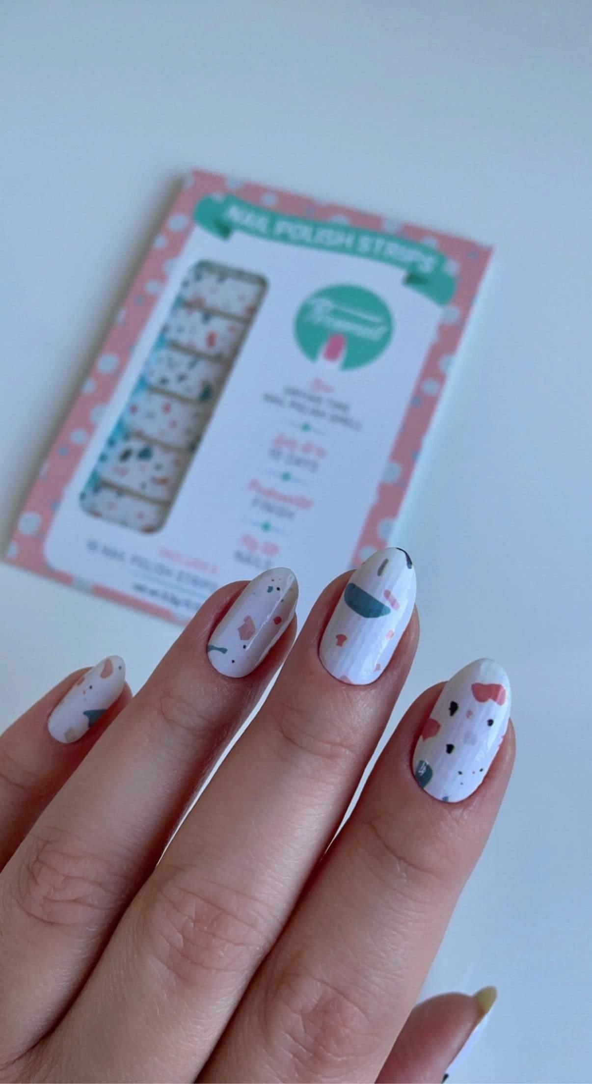 Personail Nail Wraps Terrazzo