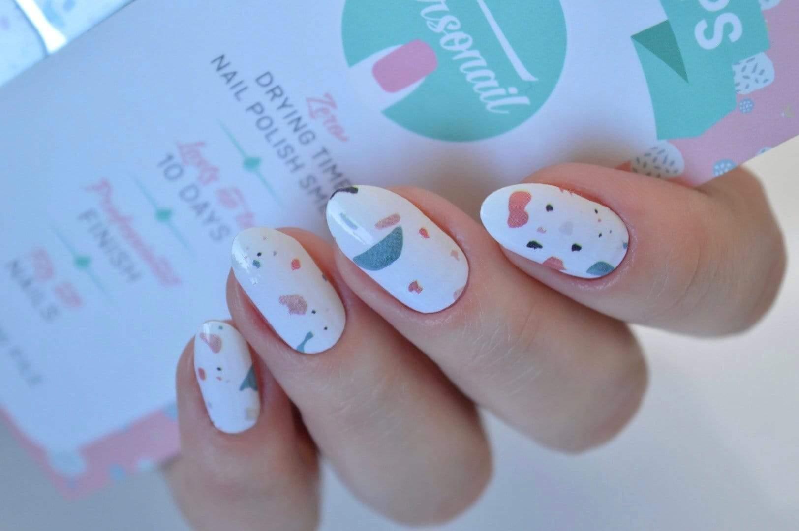 Personail Nail Wraps Terrazzo