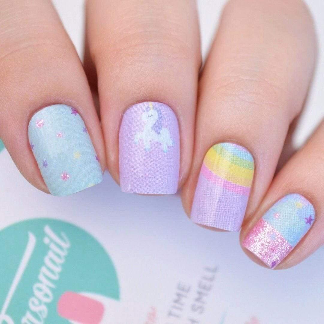 Personail Nail Wraps Unicorn