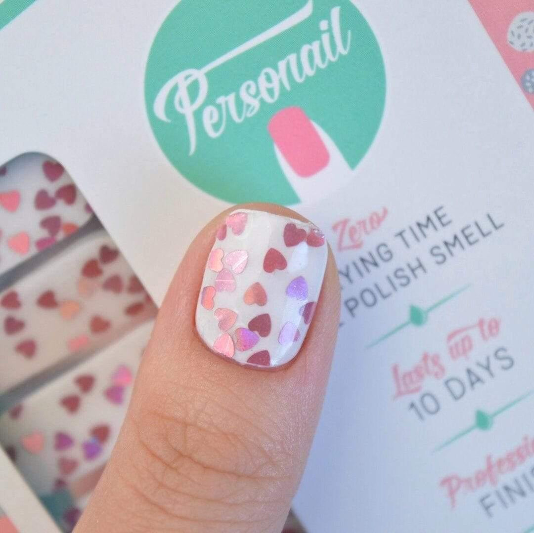 Personail Nail Wraps Valentines Day