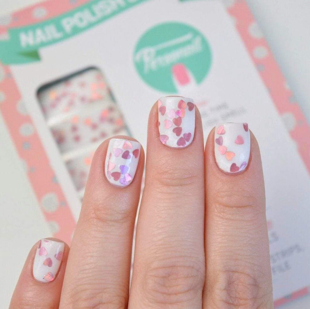 Personail Nail Wraps Valentines Day