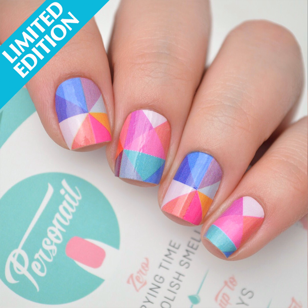 Prisma | Colorful Geometric Nail Polish Wraps