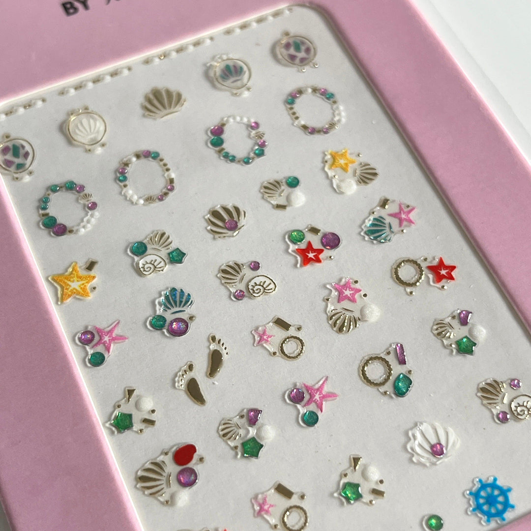 Seashell PLAY Nail Art Sticker