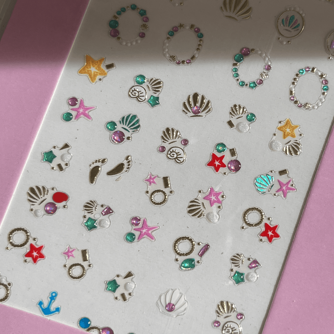 Seashell PLAY Nail Art Sticker