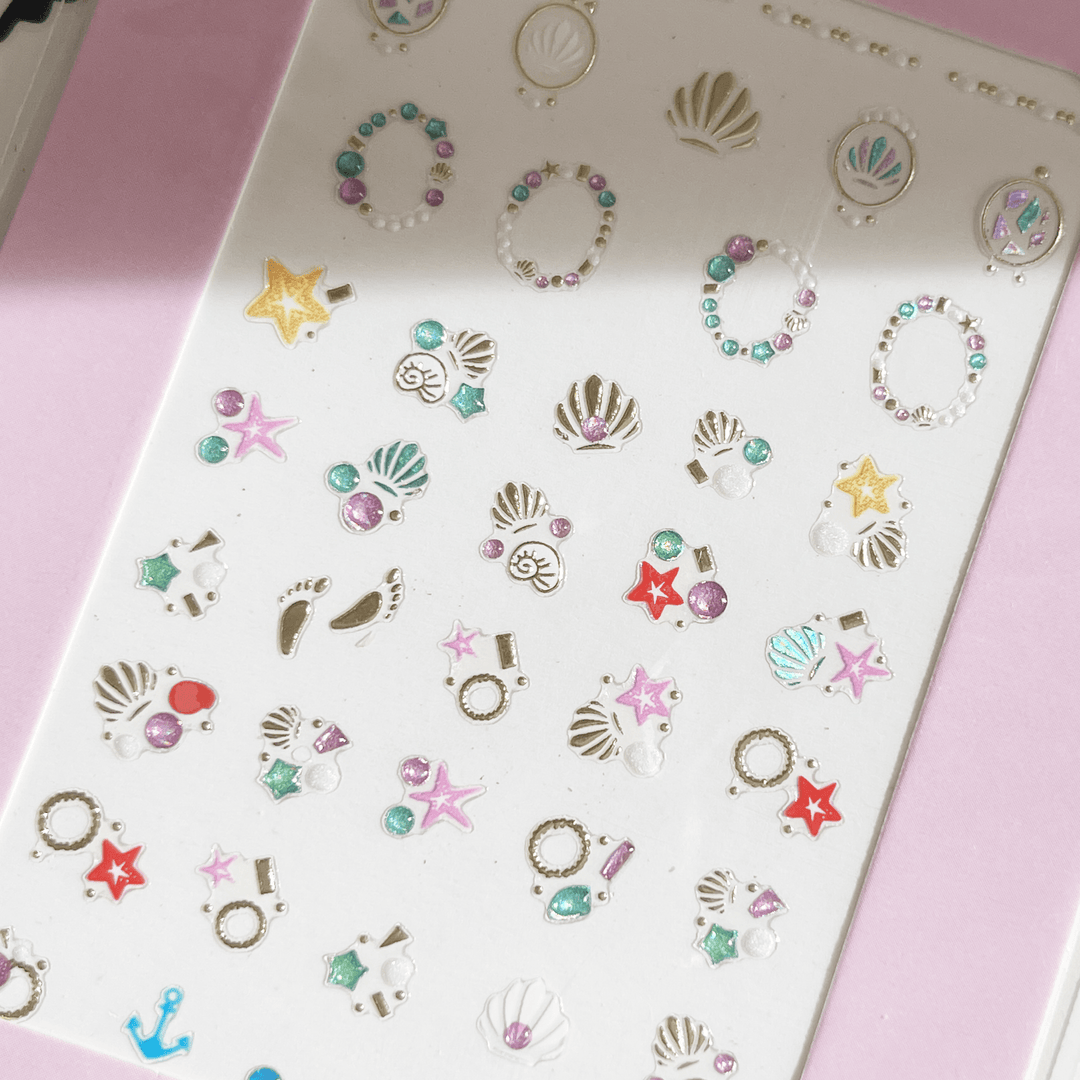 Seashell PLAY Nail Art Sticker